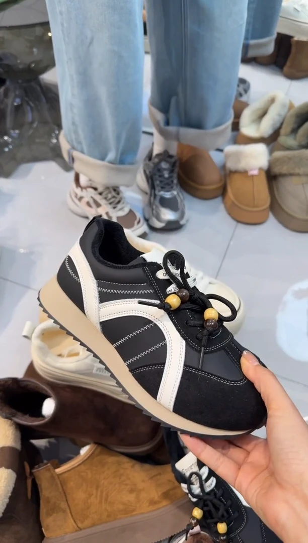 板鞋阿甘鞋加棉 60-2 黑色 36