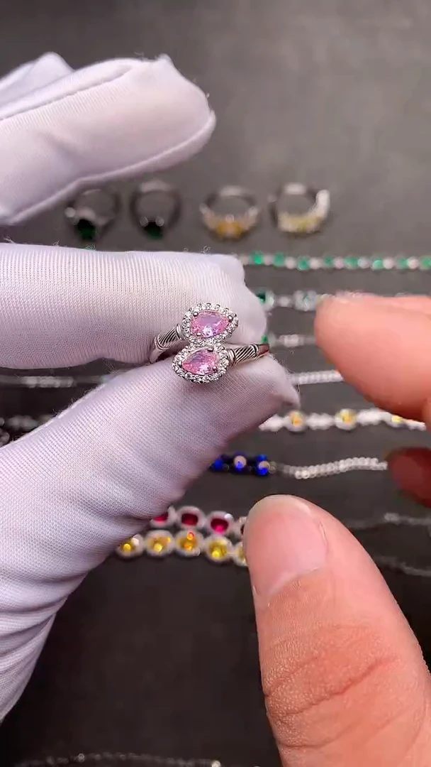 【闪购商品】碧玺戒指银S925镶嵌.......