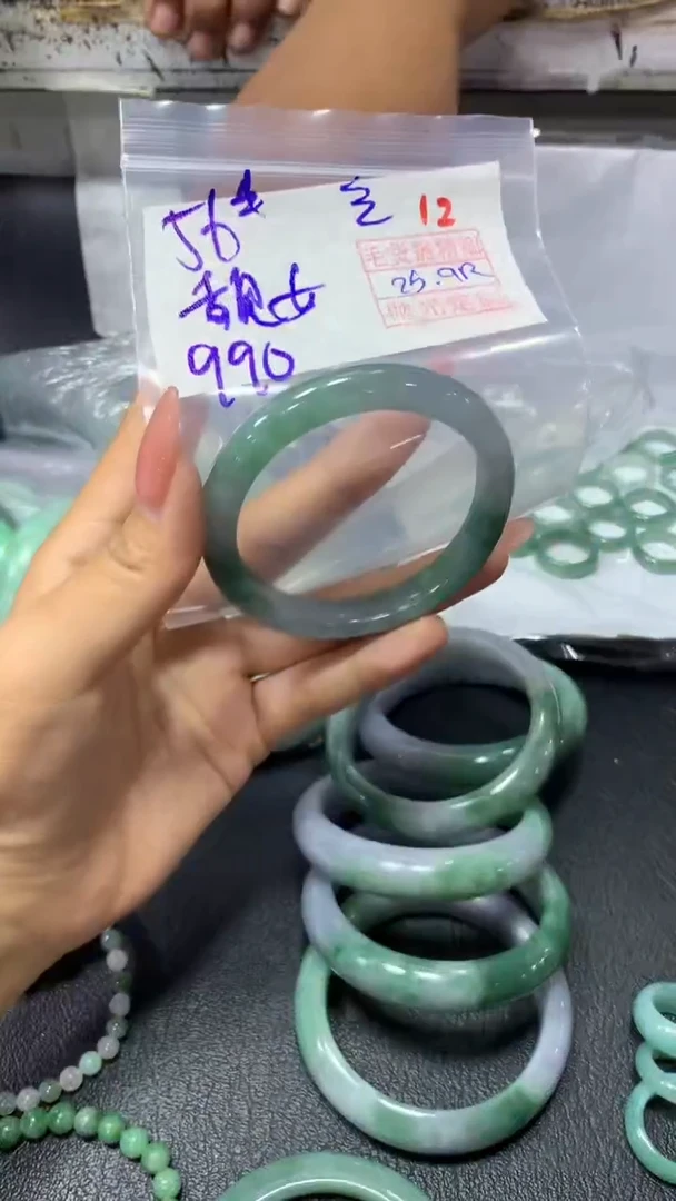未镶嵌定制翡翠靓*12毛货需精细抛光定制+多样性发1+990