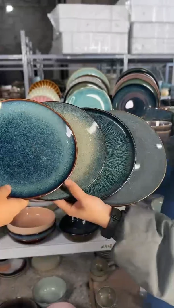 陶瓷外贸尾货瑕疵满20包邮X4 小盘组合