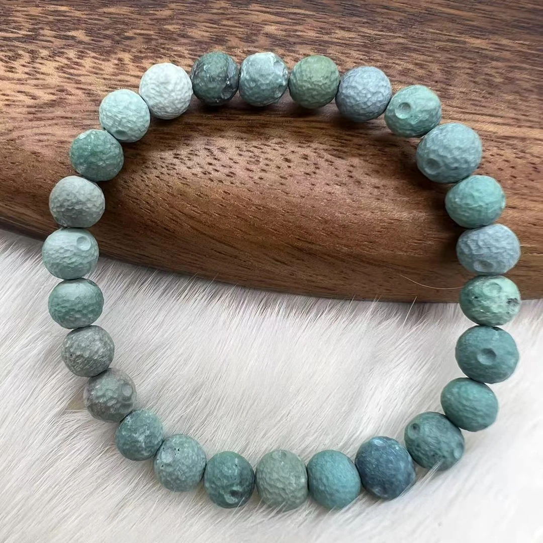 天然原矿绿松石星球单圈