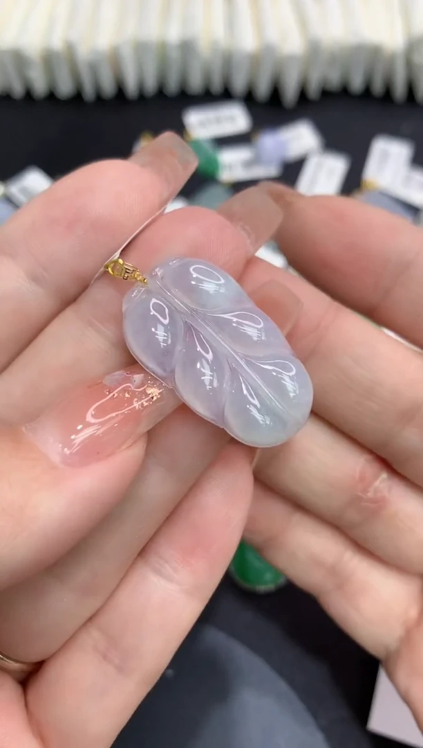 吊坠(不含链)18K金镶嵌翡翠1111111111111