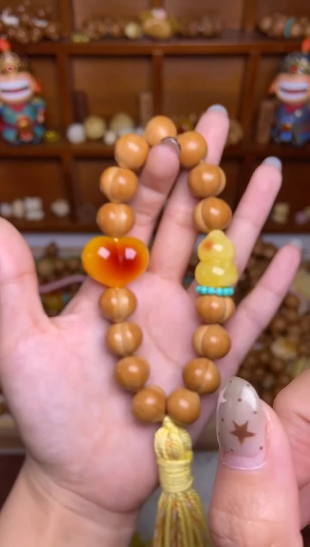 手串猴头核桃【福禄双全】柯基屁桃➕4配饰版本手持