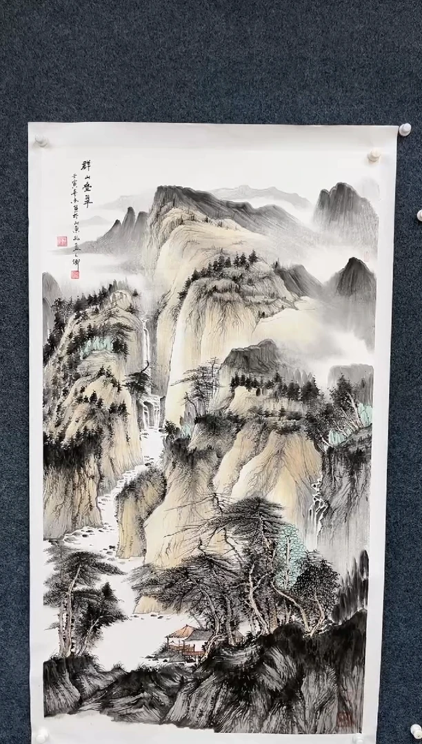 【闪购商品】国画 2.14-艺术-黄春香-六尺整山水66