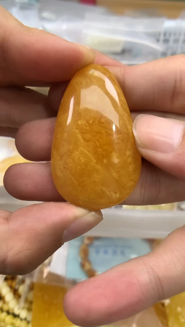 裸石蜜蜡未镶嵌吊坠
