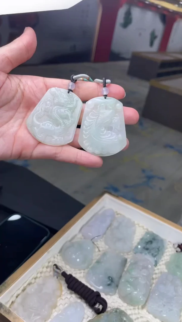 【闪购商品】定制翡翠未镶嵌03-06HDJT0140392一对