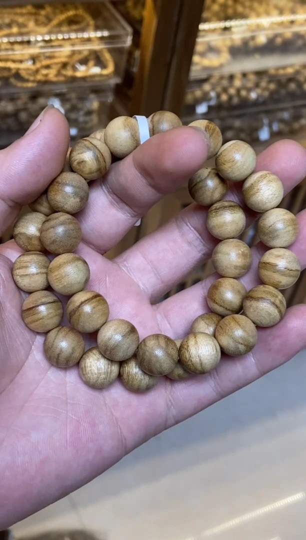 沉香手串达拉干圆珠单圈虎皮纹1.3多样性发其一
