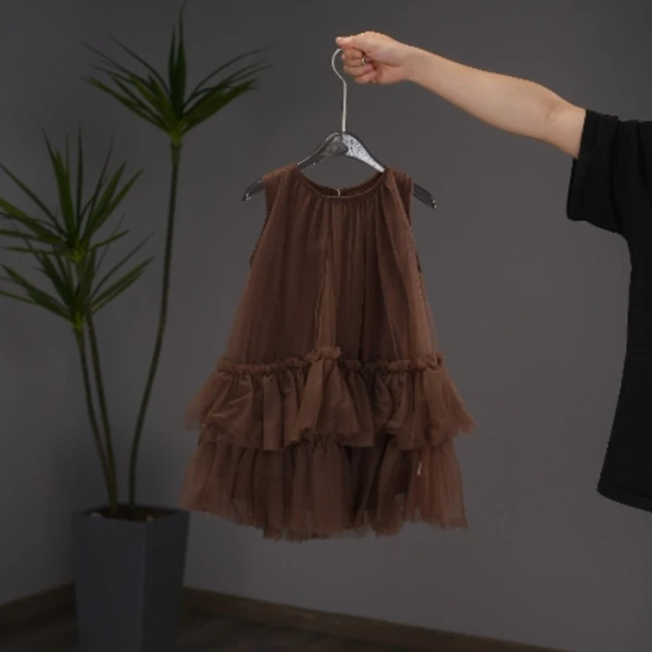 森系风格洋气夏季2025清爽连衣裙公主裙小女童夏装