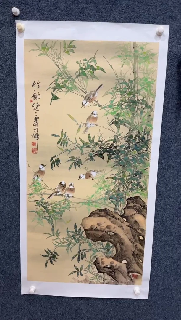 【闪购商品】国画1.18展馆-颜新辉四尺-花鸟01