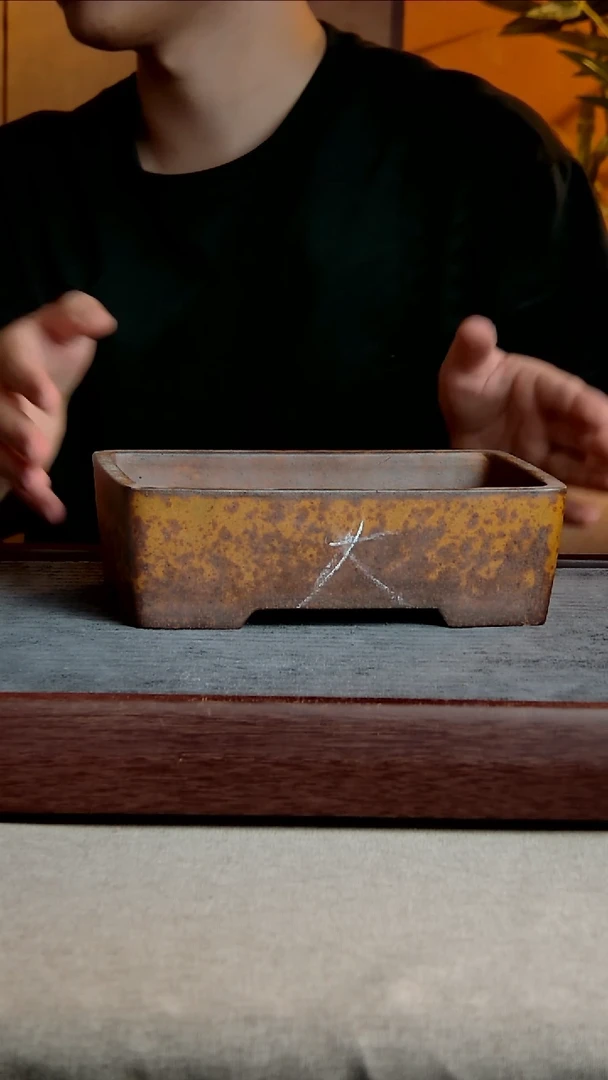 紫砂花盆21*12*5.5内径紫砂花盆