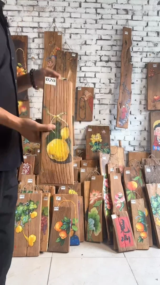 吊坠桃核020号门板画