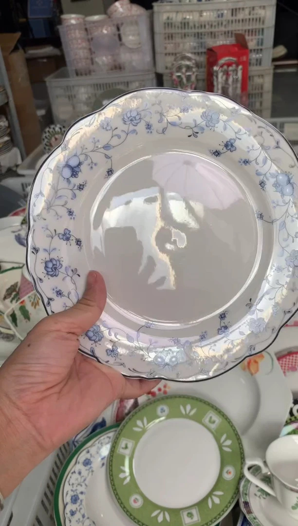 瓷陶瓷尾单CC082瑕1个样品8寸