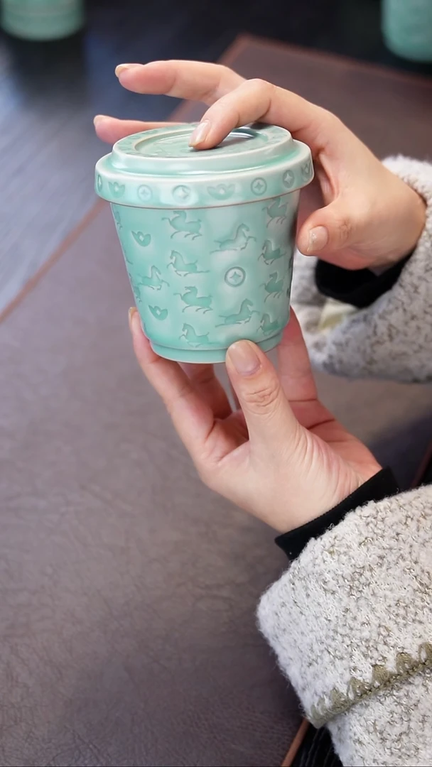 青瓷手工茶器包邮