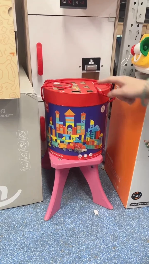 Hape 积木102粒小火车积木 e8789