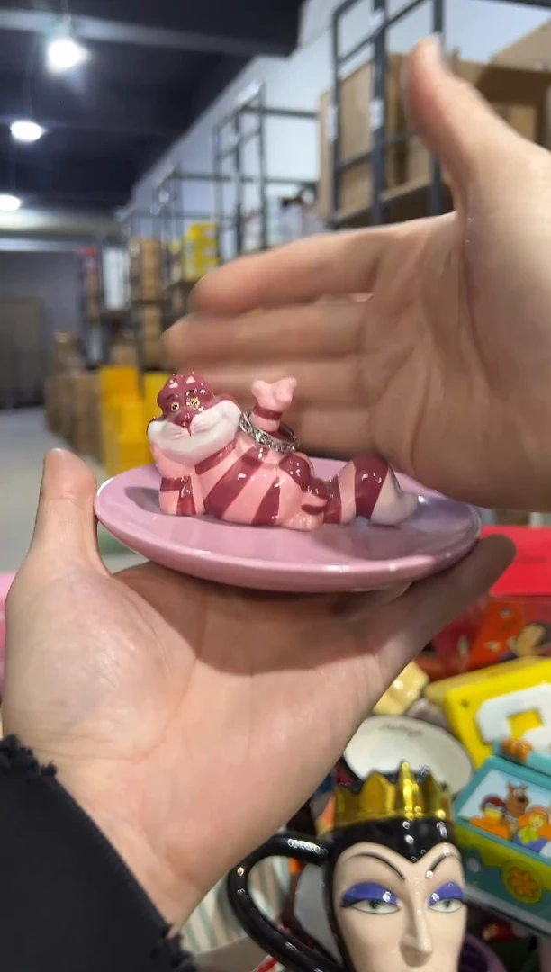 【闪购商品】杯陶瓷柴郡猫首饰盘