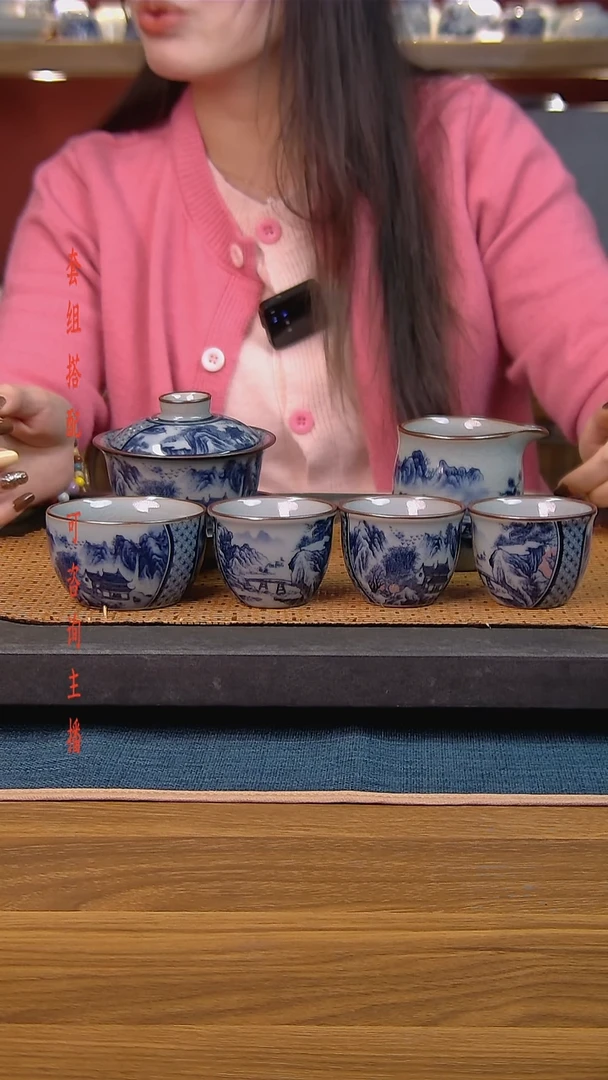 李****米简装家用款6件套 老陶泥开片纹陶瓷茶具