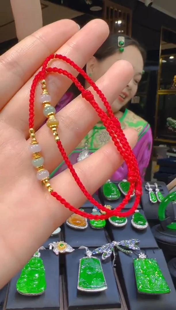 银S925镶嵌手链翡翠083（多样性发其一）