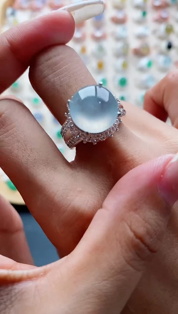 未镶嵌戒指翡翠天然缅甸翡翠A货111 9-4