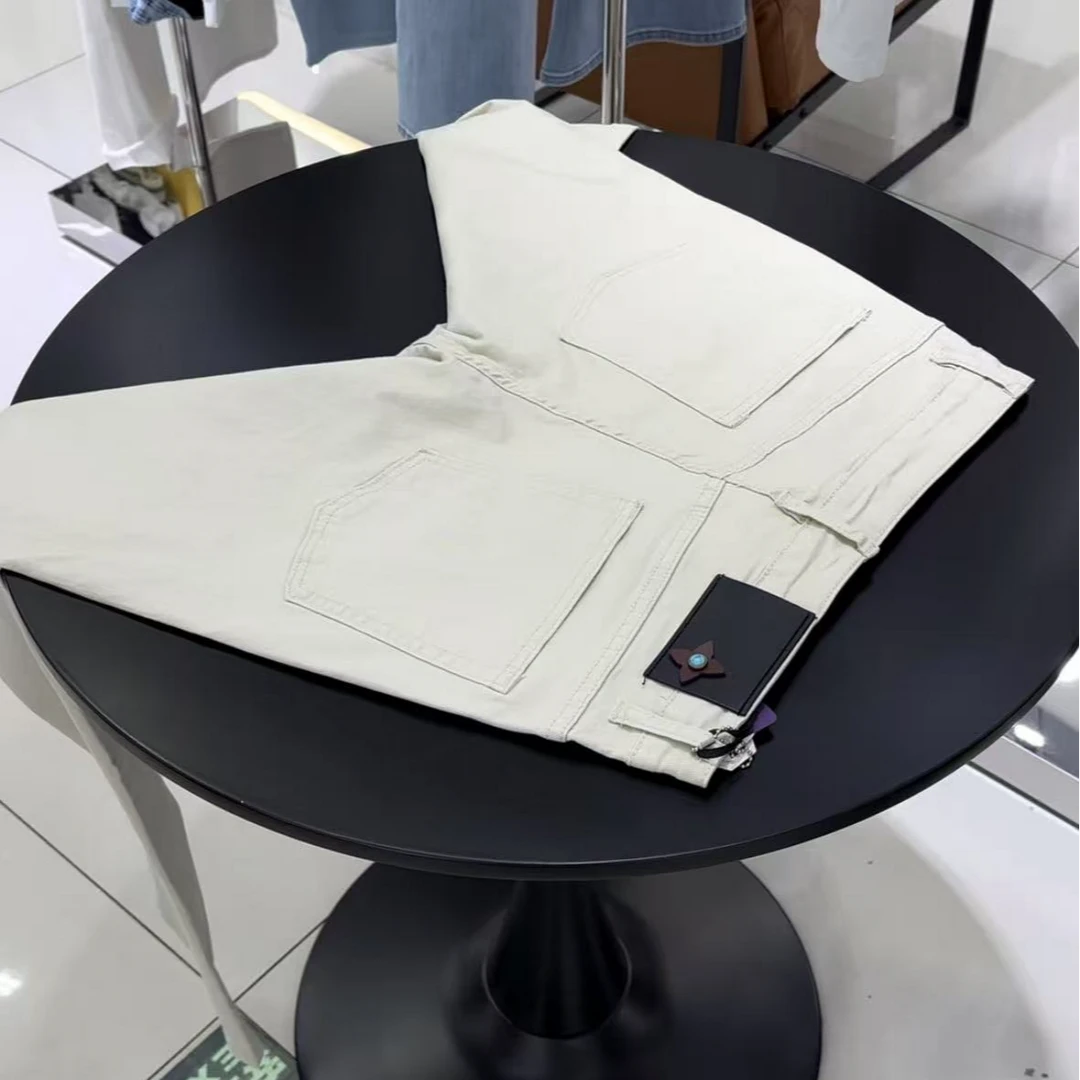 男士2025春夏新款时尚百搭轻奢纯色弹力休闲裤