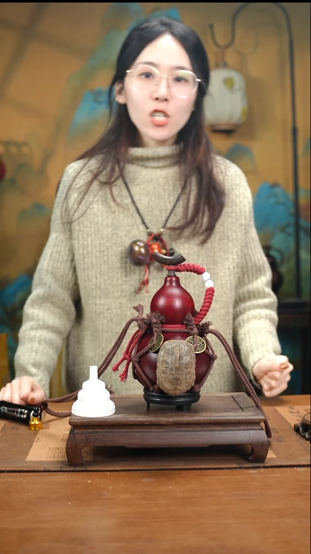 XD082网兜款大漆酒葫芦（现货现发）