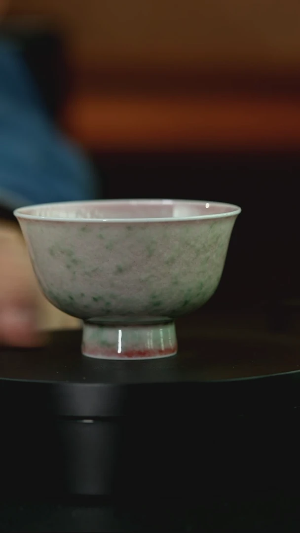 杯庐陵昱西四字篆款高足杯（12号）