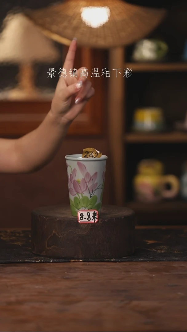 陶瓷景德镇高温釉下手绘陶瓷262