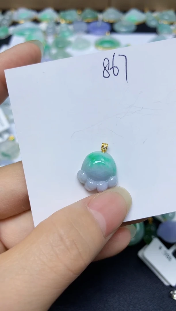 翡翠未镶嵌颈饰 天然翡翠A货