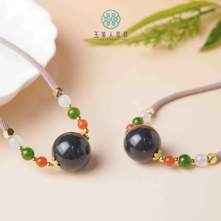 石惑珠宝~青花项链约18mm-多样性发一
