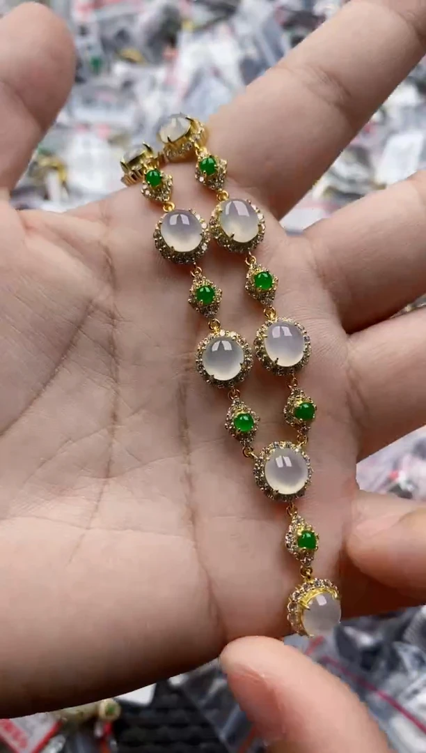 翡翠戒指银S925镶嵌3333---0