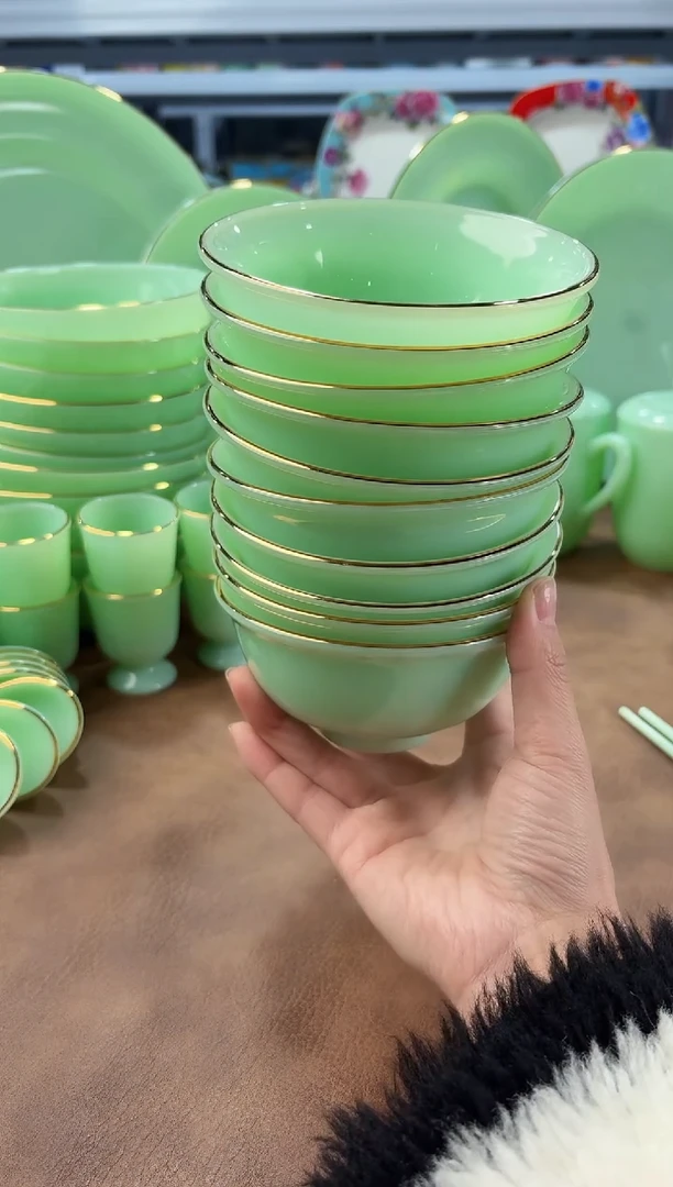 玉瓷4.5英寸饭碗10个景德镇陶瓷