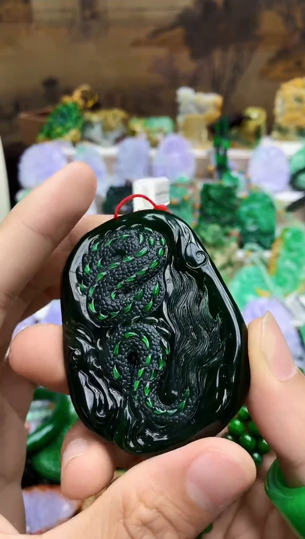 未镶嵌挂件翡翠林**士天然A货翡翠