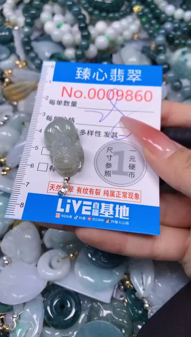 【闪购商品】翡翠颈饰未镶嵌含绳0009860