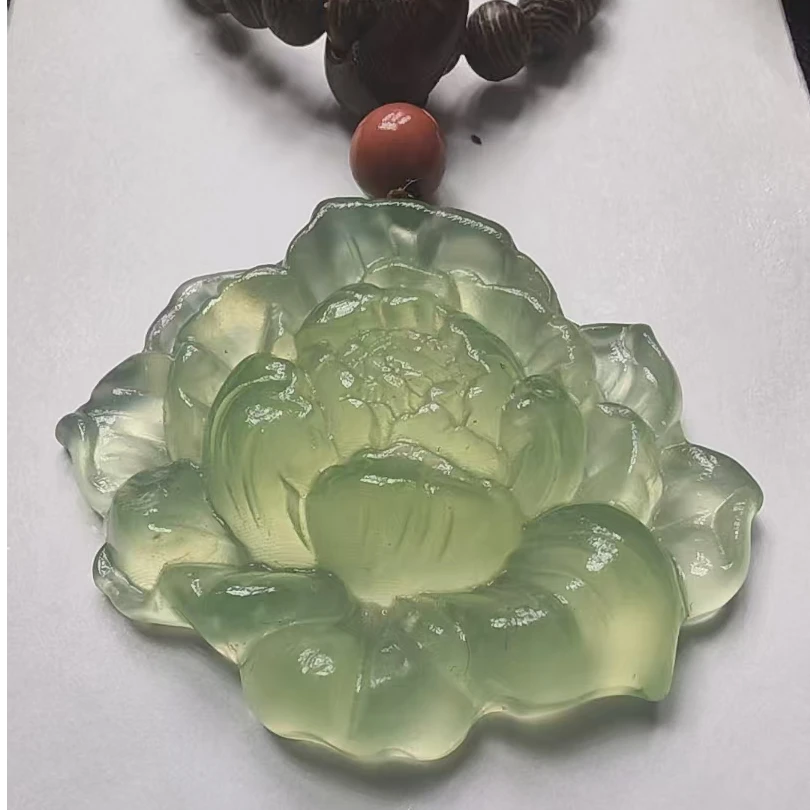 纯天然岫玉牡丹花设计款链子拍一发一多样性发货*拍一发一