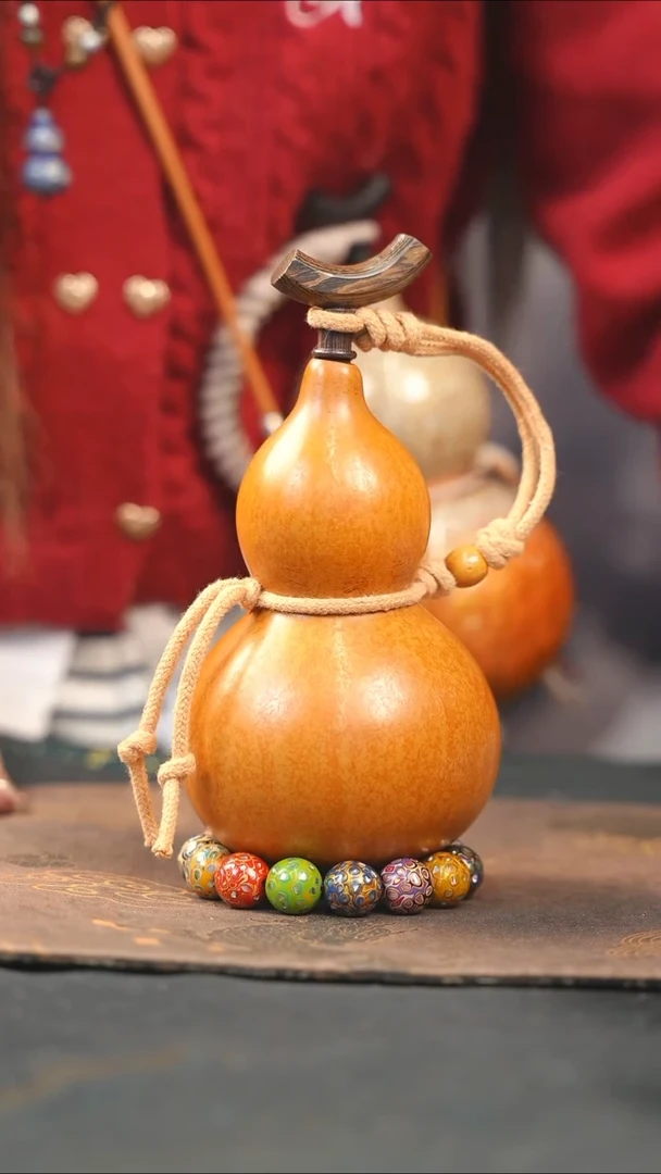 【闪购商品】WF129大漆酒葫芦不包手串及旋转底座