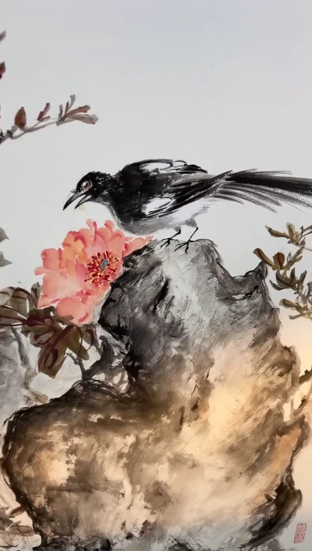 国画刘立荣亲笔绘画手绘作品D20