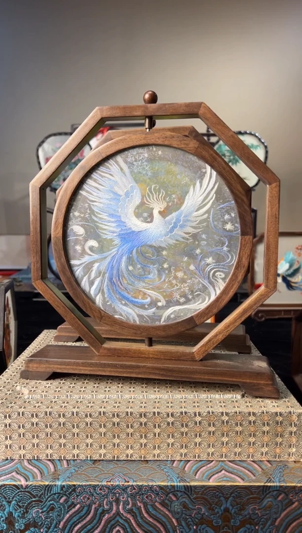 刺绣纯手工非遗苏绣双面绣摆件