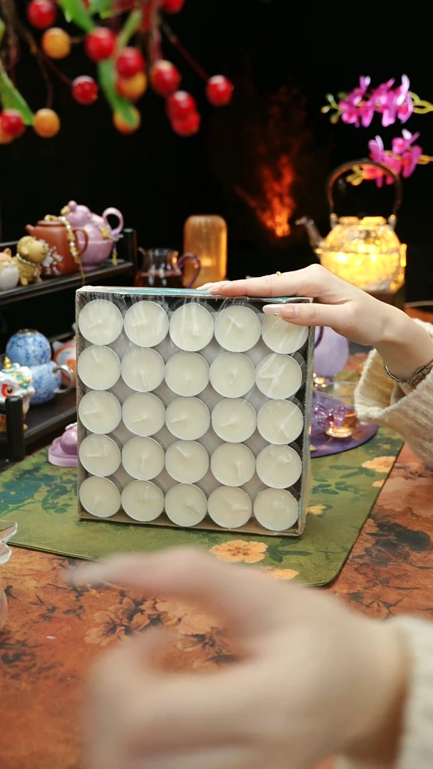 【闪购商品】植物蜡烛4小时100颗茶蜡烛