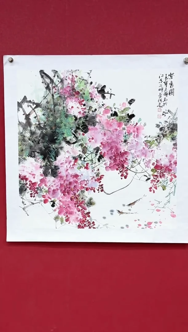 国画国画绘画山水花鸟