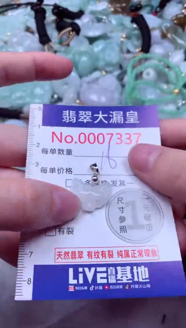 吊坠(不含链)未镶嵌翡翠7337