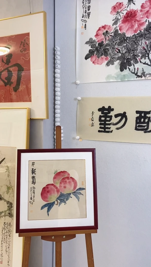 国画9.23LY《花鸟画》带框1P国画2