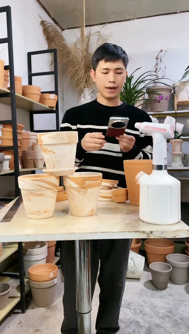 【闪购商品】红陶13*13玛奇朵 3盆3托