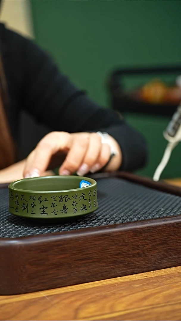 茶杯紫砂宜兴本地原绿泥主人杯120CC