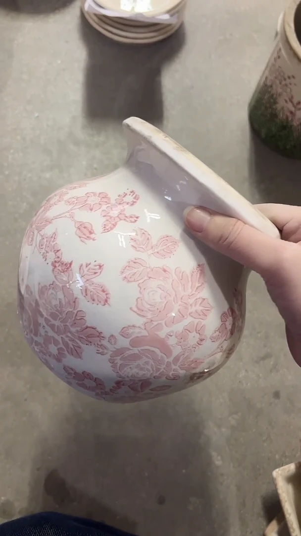 【闪购商品】陶瓷陶瓷花盆高16.5CM内口12.5CM