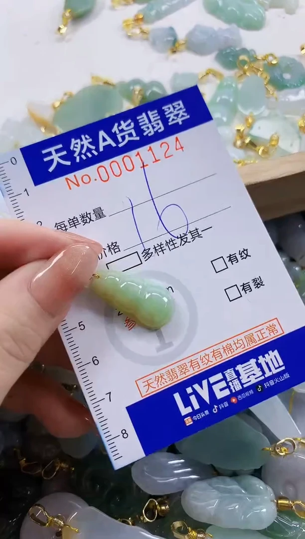 颈饰未镶嵌翡翠天然A货翡翠