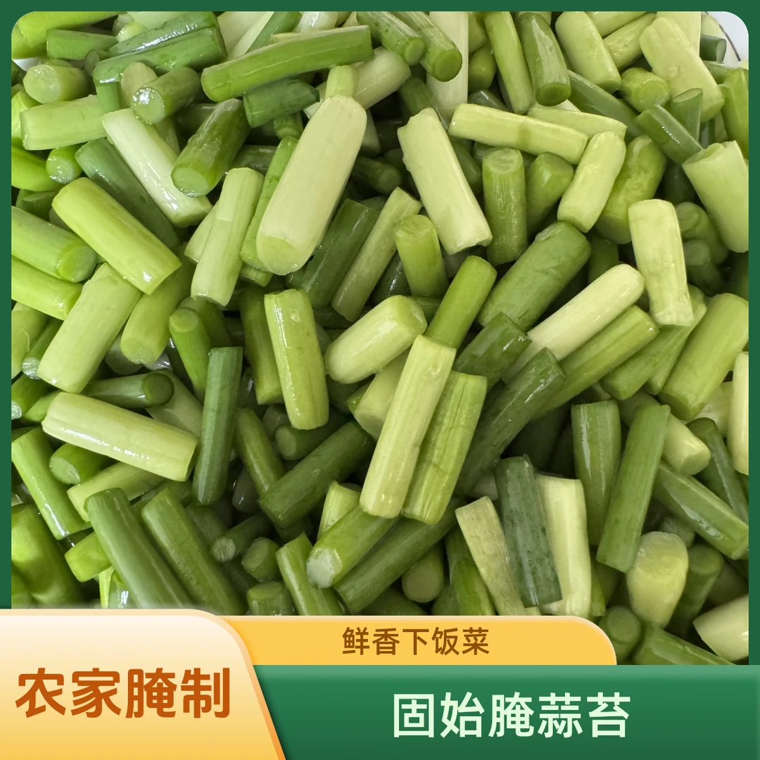 腌蒜苔河南固始土特产农家手工腌制咸菜下饭菜小菜