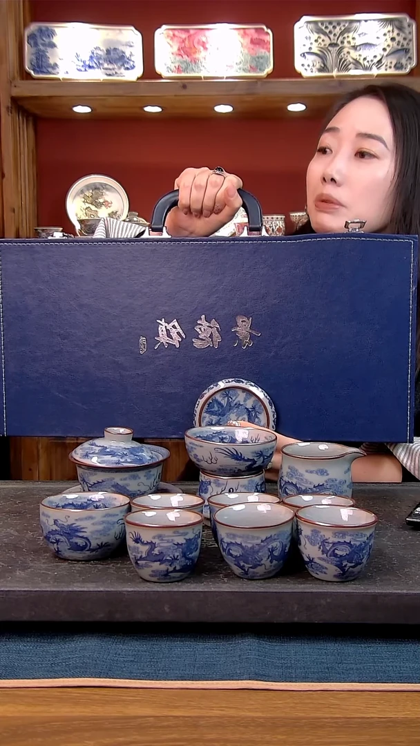 Ｍ****g礼盒款11件套 老陶泥开片纹陶瓷茶具