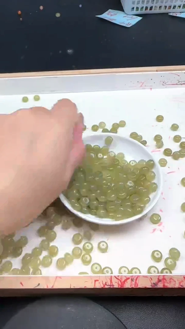 未镶嵌和田玉珠宝半成品晴水N289卡5*8mm散珠20颗