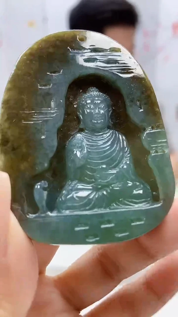 定制翡翠未镶嵌4917xx-毛货挂件42