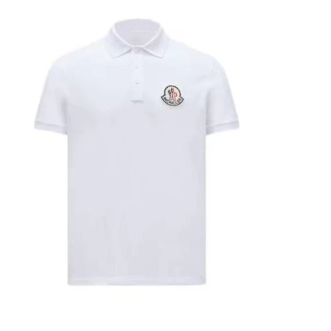 Moncler/盟可睐纯色徽标合身短袖Polo衫 男款ty