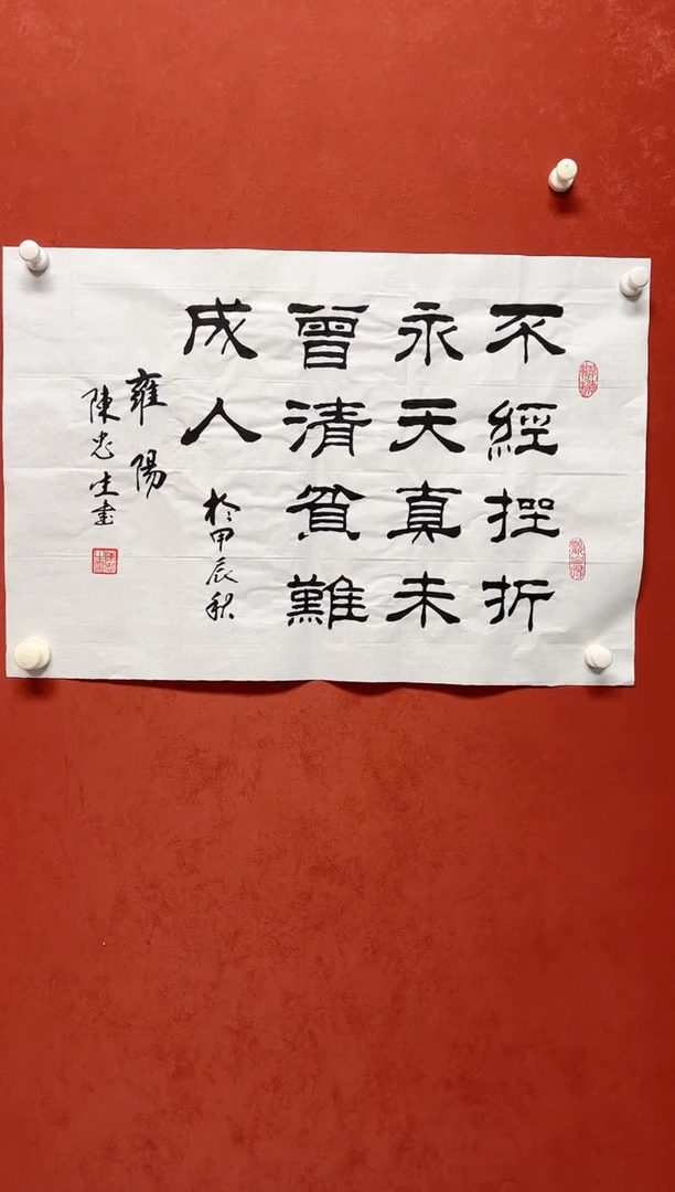 书法陈老师    画芯68*45手工托底